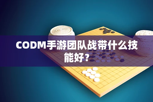 CODM手游团队战带什么技能好？