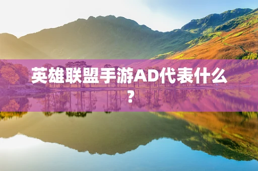 英雄联盟手游AD代表什么？